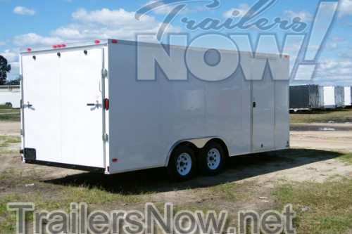 8.5x16 White Cargo Trailers For Sale